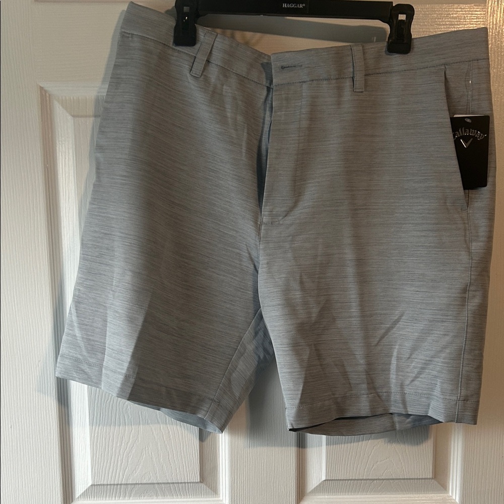 Callaway Men's Light Gray Flat Front Shorts
